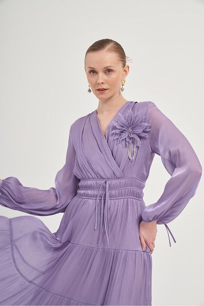 FTZ WOMEN Women's Organza Dress Lilac 31015