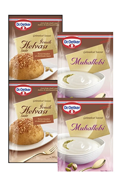 Dr. Oetker PRATİK TATLI SETLERİ, İRMİK HELVASI ve MUHALLEBİ