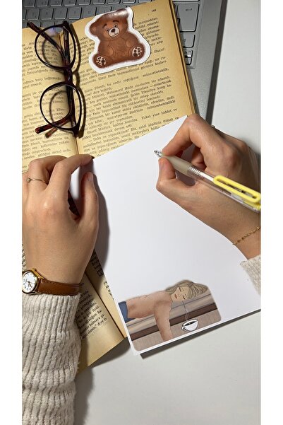 Handeto Kraft Sleep and Sofa Themed A5 Notepad - Check Pluck, Glue Memo Pad and No Line Notebook