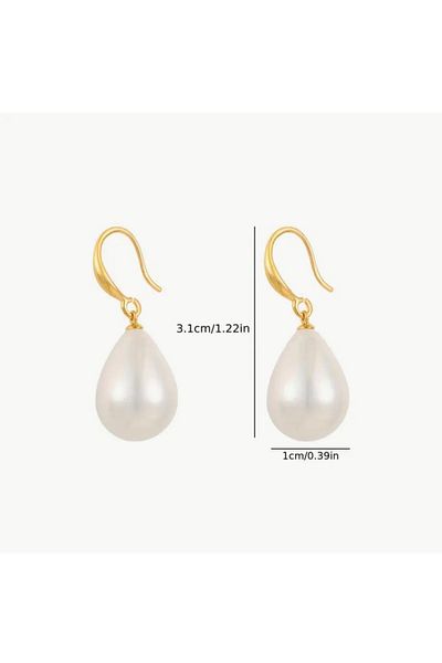 KÜP AKSESUAR Hanging Earrings with Pearls Stones
