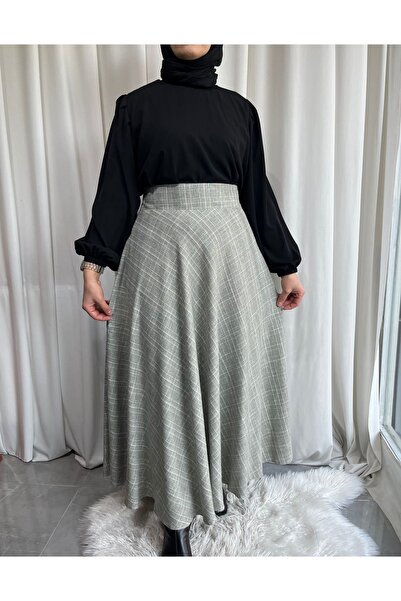 afife Mevlana Model Hijab Full Length Skirt