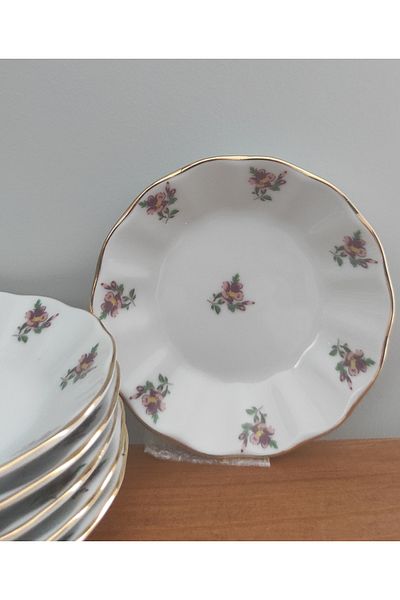 Porland Porcelain Noise Rat Plate 11 Cm, 6 Pieces