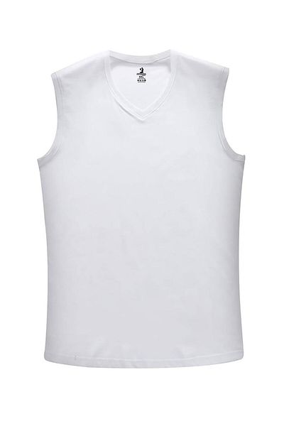 tambattal Plus Size V Neck Zero Sleeve Undershirt Undershirt