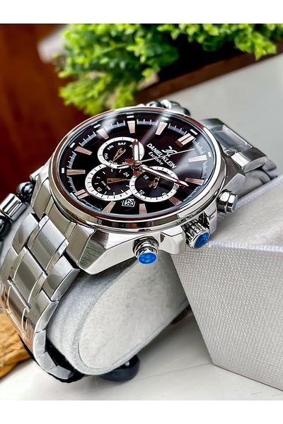 Daniel Klein Multifunctional Waterproof Night Vision New Season Steel Men's Watch and Bracelet Gift