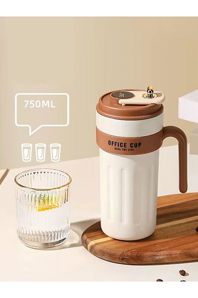 MUKKO HOME Stainless 316 Steel Thermos with Digital Display 650ml Anti-Slip Cup Mug Thermos