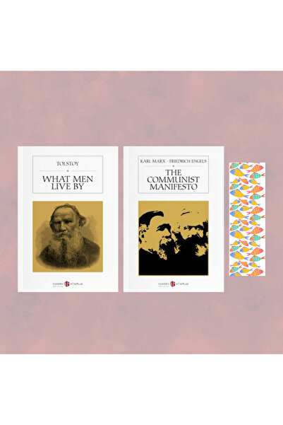 Karbon Kitaplar İngilizce Kitap Seti -Ayraç Hediye/ What Men Live By - Tolsto...