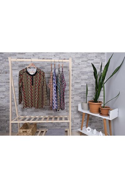 MUSTÜN Patterned Plus Size Blouse