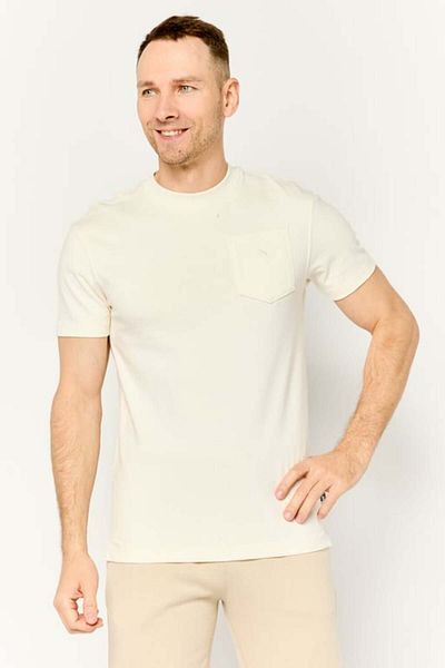 Puma Men Sportswear Fit Short Sleeves Outdoor T-shirt,cream