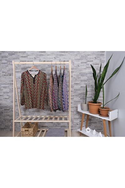 MUSTÜN Patterned Plus Size Blouse