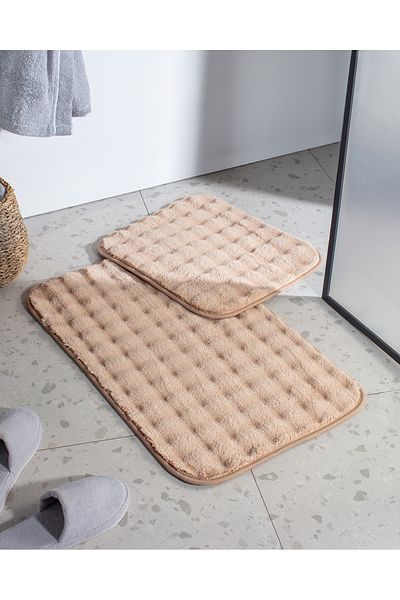 Madame Coco Χαλάκι μπάνιου Beige Reflet Bubble 2 Pack