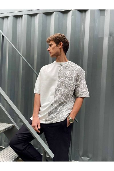 İLKCET MODA Μπλουζάκι Unisex Oversize με σχέδιο