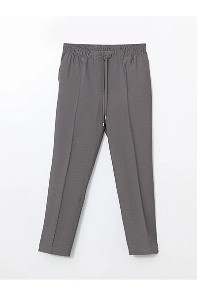 LC Waikiki Lcw Modest Gray Women's Elastic Waist Pants