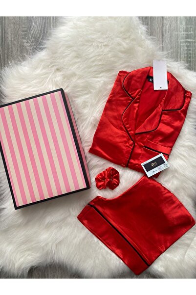 Butik VS KIRMIZI ŞORTLU PİJAMA TAKIMI