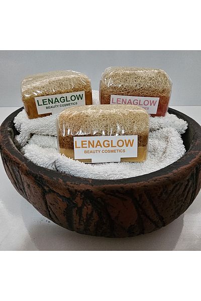 Glow Natural Pumpkin Fiber Donkey Milk and Honey, Hyaluronic Acid and Tree Soap