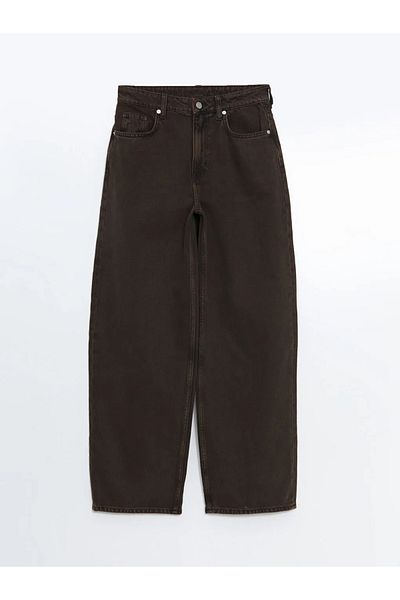LC Waikiki Xside Brown Balloon Fit Women's Jean Pants