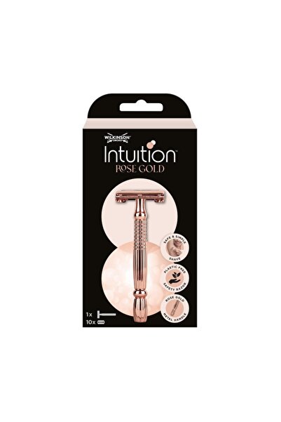 Wilkinson Sword Intuition Rose Gold Double Edge Yaprak Jiletli Kadın Tıraş Bı...