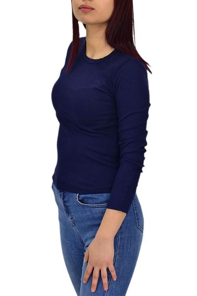 BUSEM Women's Long Sleeve Ribbed Body T-Shirt Bgl-St04231