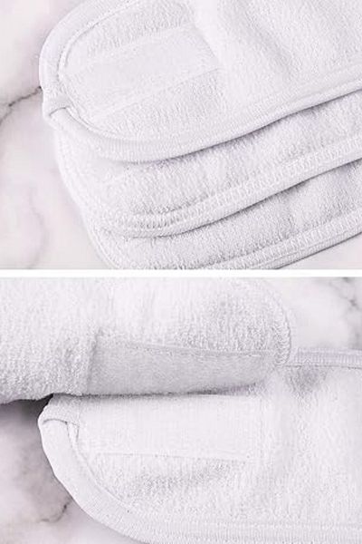 Mokita Home Hair Band 3 Pcs White Color Towel Adolescent & Women Makeup Yoga Spa Sport Expert Band