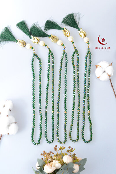 Bilenler Mărgele de rugăciune din cristal Mevlitlik pentru cadou, 5 bucăți cu...