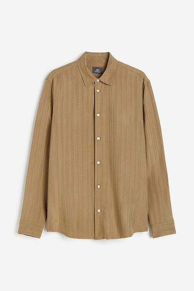 H&M Regular Fit Textured shirt
