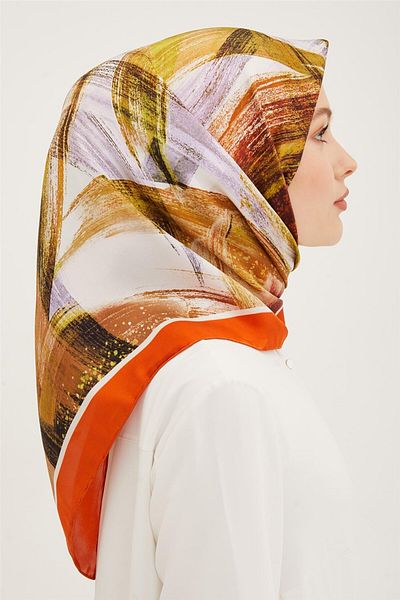 Armine Twill Silk Scarf Model: 23Ya8932 31