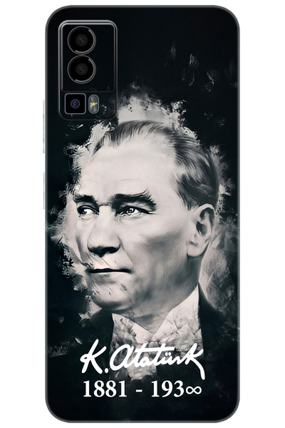 General Mobile GM 23 (G316) Uyumlu Kılıf Desen Baskılı Silikon Mustafa Kemal ...