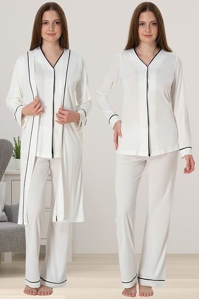 ByLohusa Effortt Maternity Pajamas Set with Dressing Gown