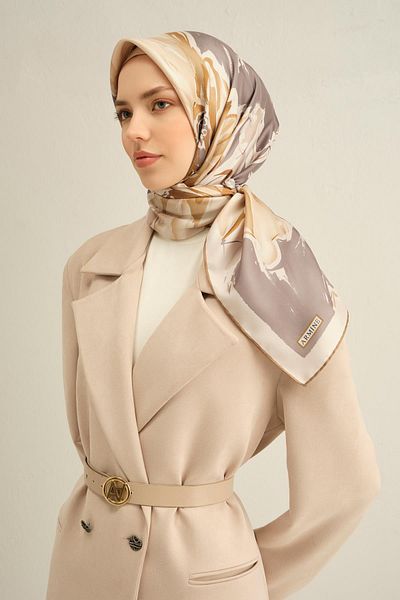 Armine Κασκόλ με μοτίβο Pure Silk Twill 9337- 07