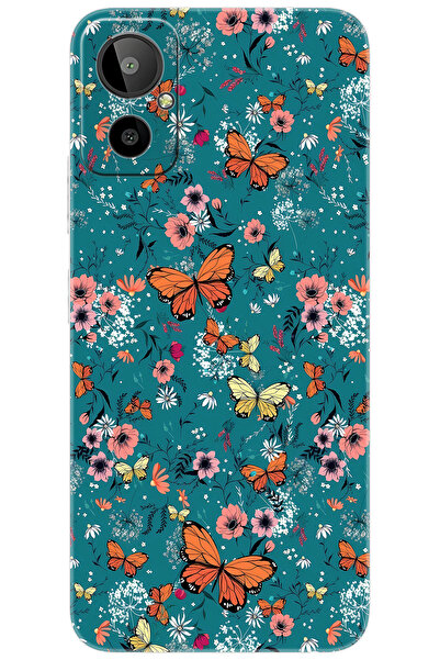 General Mobile GM 23 SE (G314) Uyumlu Kılıf Desen Baskılı Silikon Kelebek STK...