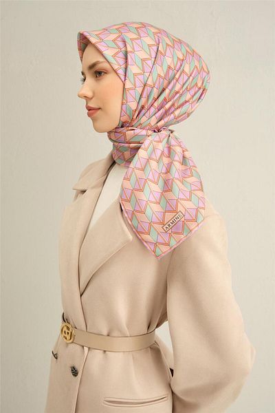 Armine Eșarfă Sura din mătase pură cu model 9309- 34