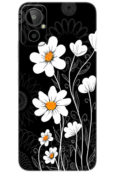 General Mobile GM 23 SE (G314) Uyumlu Kılıf Desen Baskılı Silikon Papatya STK...