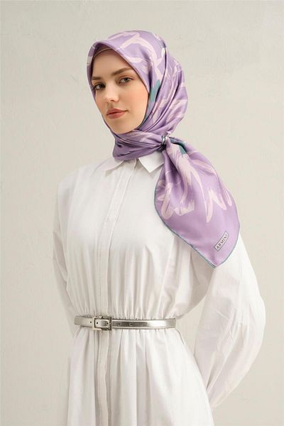 Armine Eșarfă Sura din mătase pură cu model (9322-57)