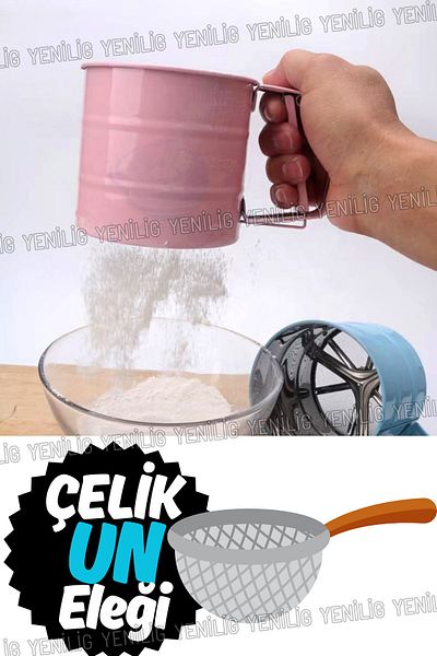 Yenilig Flour Sifter – Versatile Professional Sifting Tool for Cocoa, Powdered Sugar, and Flour