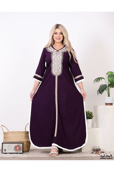 Genrics Marasi cotton embroidery abaya, comfortable to wear