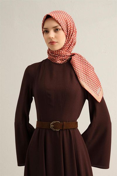 Armine Patterned Pure Silk Sura Scarf
