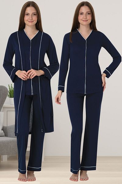 ByLohusa Effortt Maternity Pajamas Set with Dressing Gown