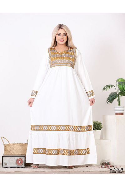 Genrics Marasi cotton embroidery abaya, comfortable to wear