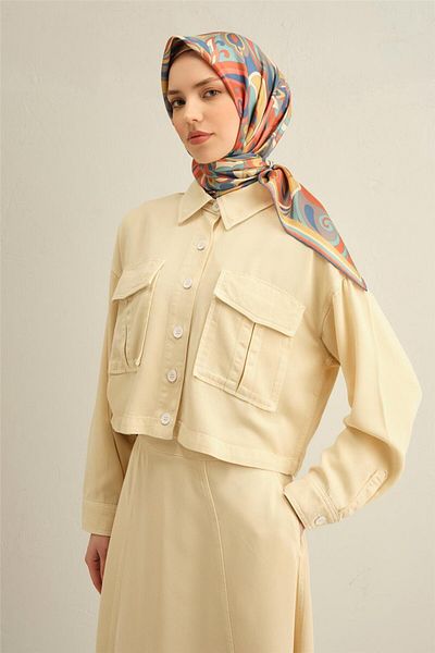 Armine Μισό καλούπι 9323-02 Φουλάρι Twill