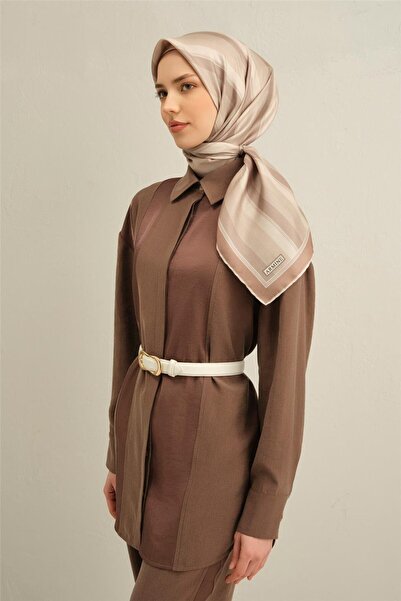 Armine Patterned Pure Silkless Sura Scarf