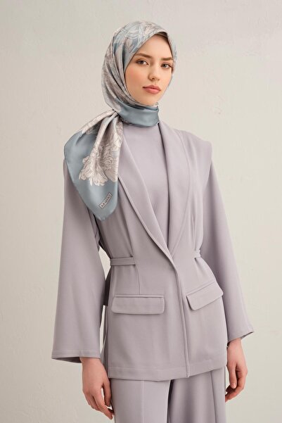 Armine بنقشة زهور شال ساف حرير سورا 9330D 06