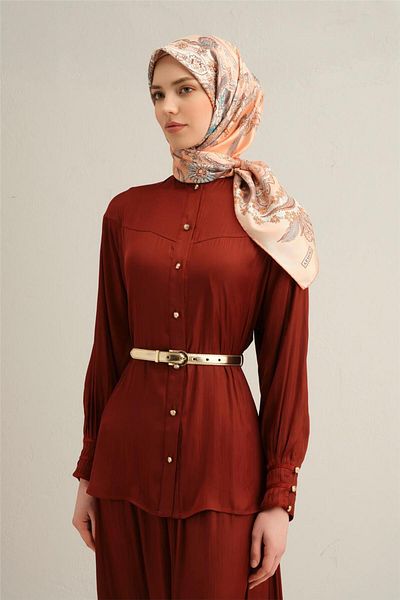 Armine Φουλάρι Sura από καθαρό μετάξι με σχέδιο 9338- 55