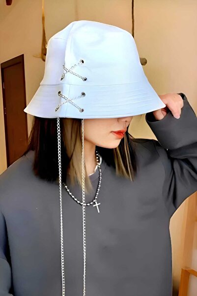 Trenderrs Unisex K Pop Design Chain Bucket Hat