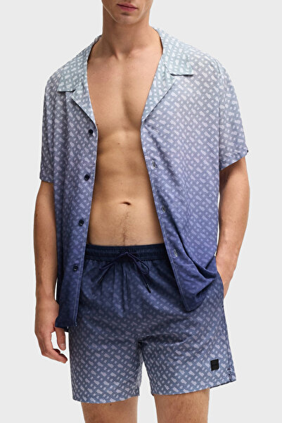 BOSS Monogram Baskılı Regular Fit Gömlek Erkek GÖMLEK 50534342 413