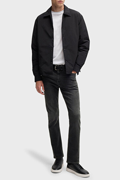 BOSS Streç Pamuklu Skinny Fit Normal Bel Dar Paça Jeans Erkek KOT PANTOLON 50532605 005