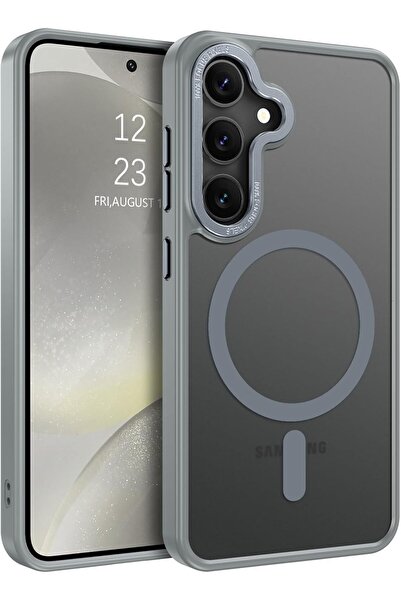 Kipgsm Galaxy S25 Uyumlu Kılıf Kamera Korumalı Magsafe Kablosuz Şarj Özellikl...