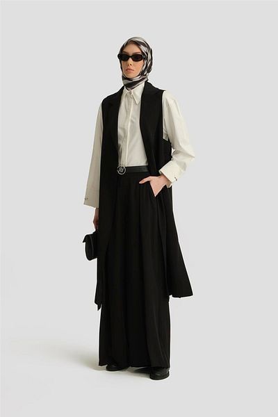 Armine 24K4201 Black Epaulette Vest