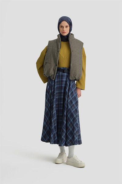 Armine Navy Blue Padded Vest 24K4200
