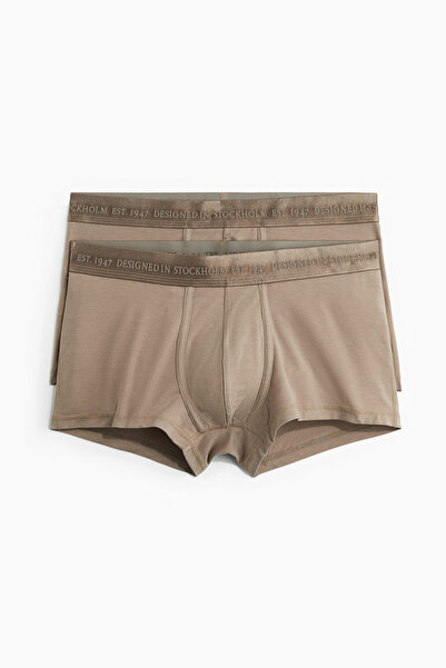 H&M 2’li Lycra® İçeren Düşük Belli Kısa Boxer Şort