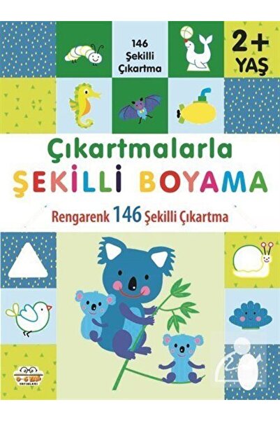 0-6 Yaş Yayınları Çıkartmalarla Şekilli Boyama - Rengarenk 146 Şekilli Çıkartma