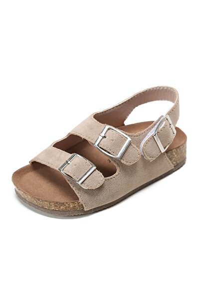 Mark & Mia Mark & Mia Hook & Loop Velcro Closure Sandals - Beige